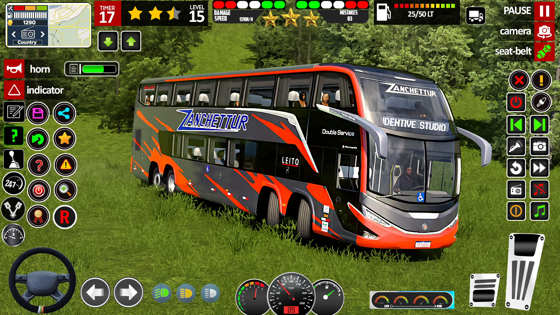 اسکرین شات 3 بازی Offroad Bus Driving Bus Sim 3D