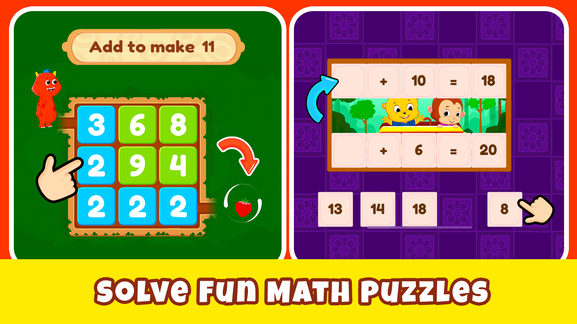 اسکرین شات 5 بازی Addition and Subtraction Games