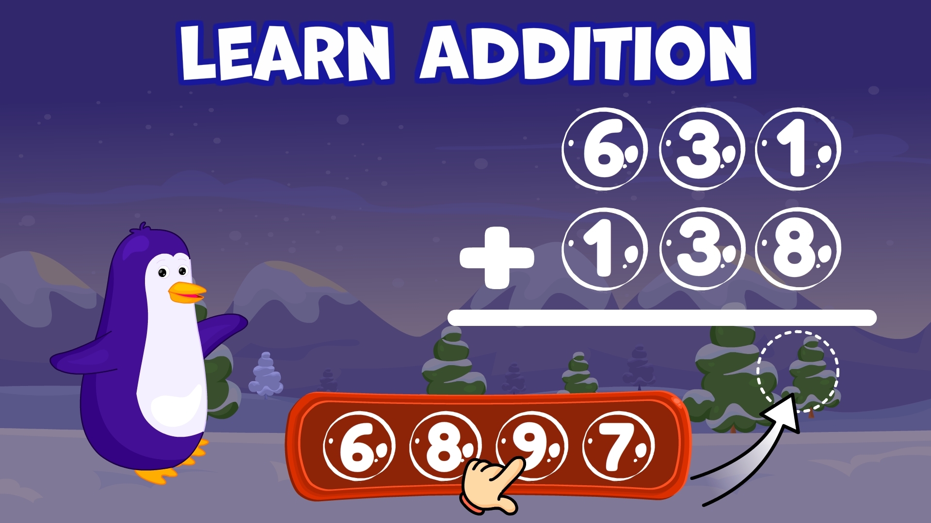 اسکرین شات 4 بازی جمع و تفریق بازی برای بچه ها