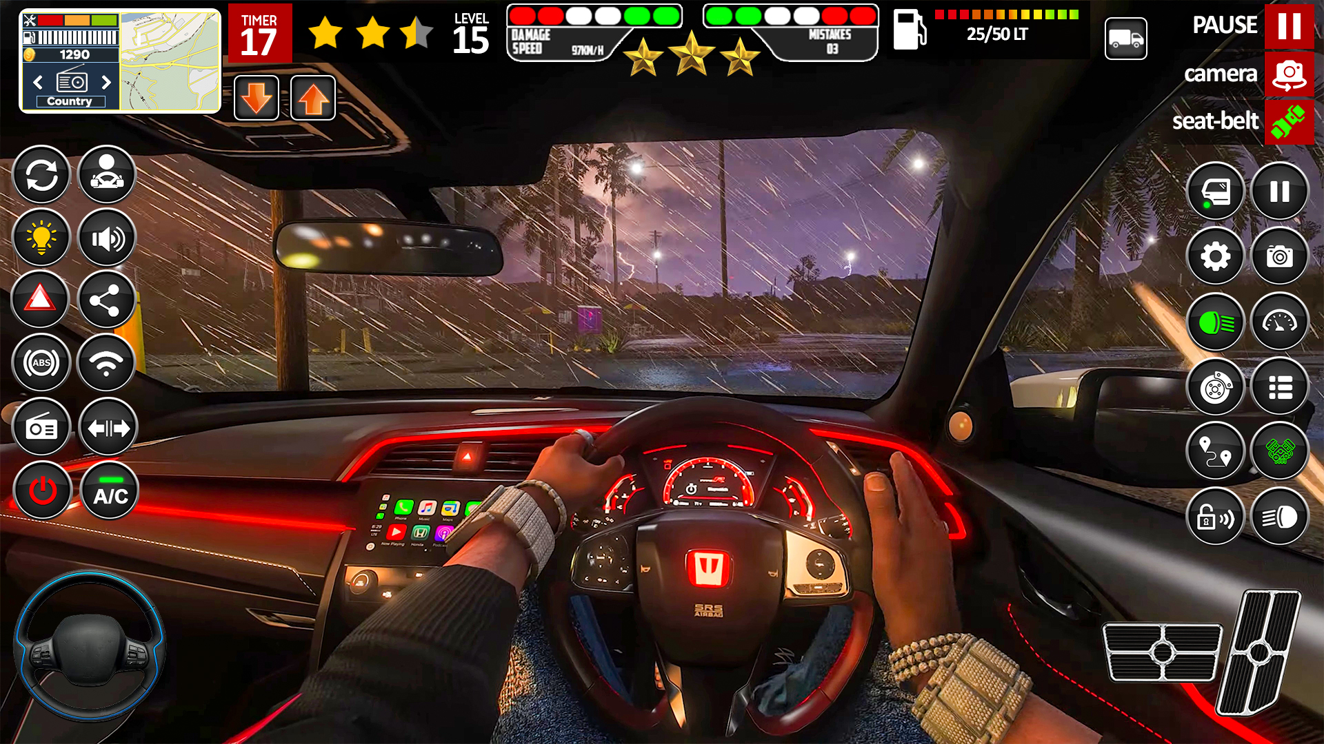اسکرین شات 3 بازی City Car Driving Games Offline