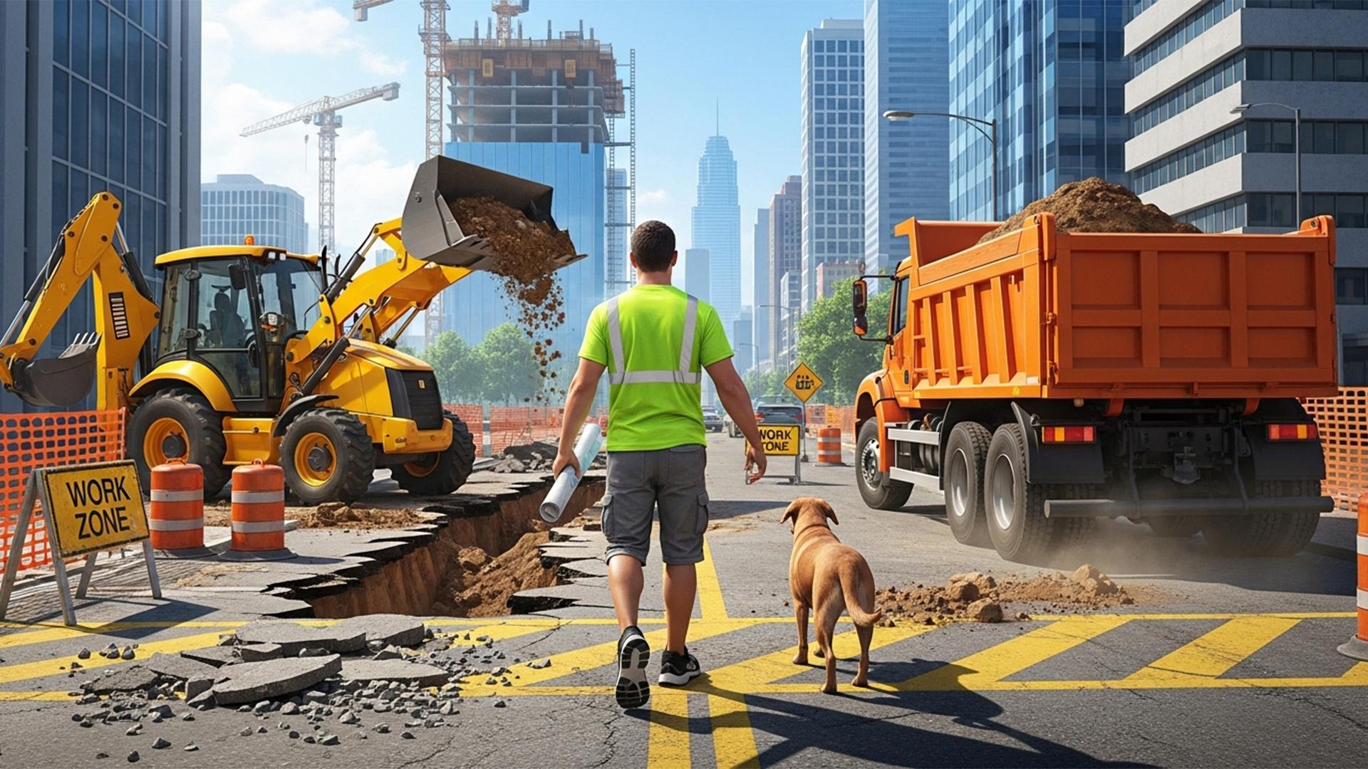 اسکرین شات 1 بازی Real Construction Drive Game