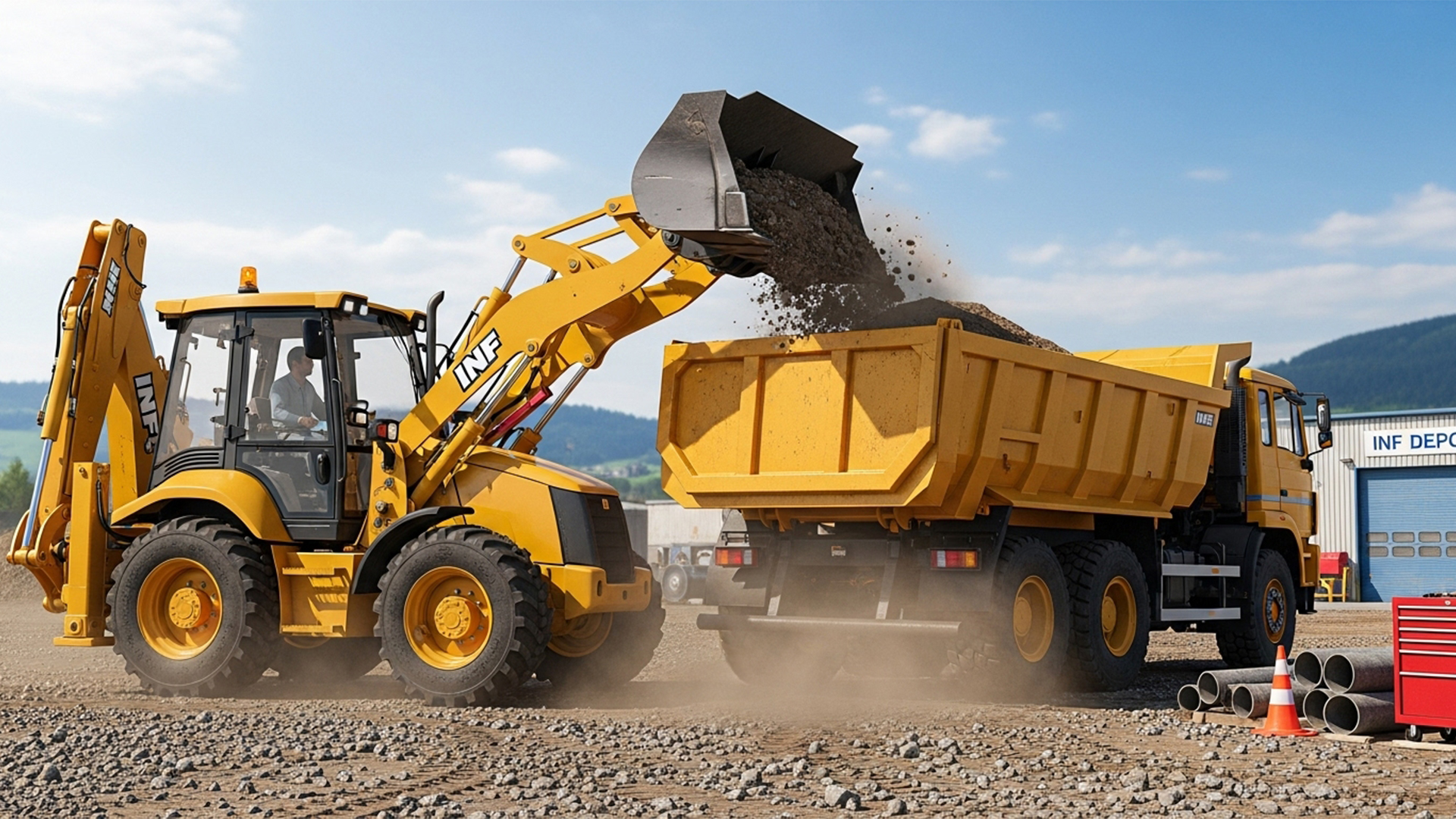 اسکرین شات 4 بازی Real Construction Drive Game