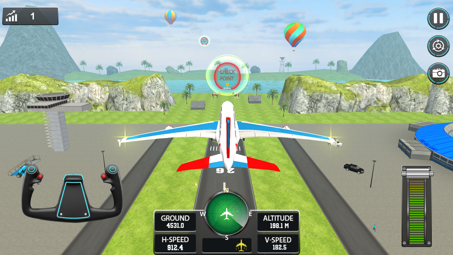 اسکرین شات 7 بازی Sky Pilot 3D : Airplane Game