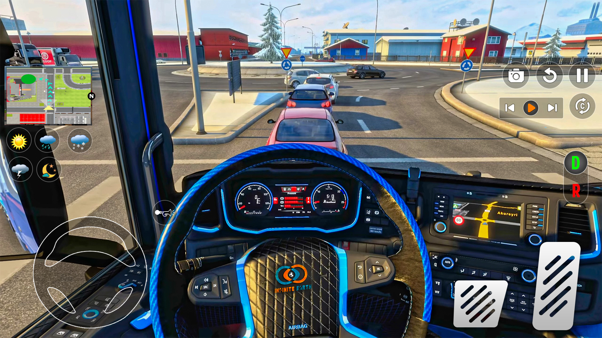 اسکرین شات 2 بازی US Cargo Truck Driving 3D Game