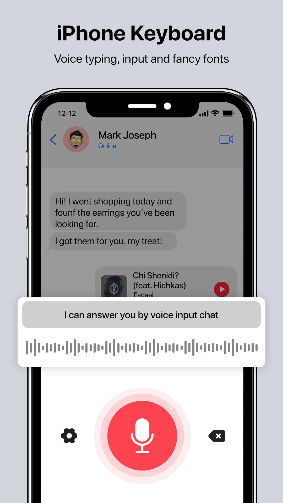 اسکرین شات 4 برنامه Iphone Keyboard