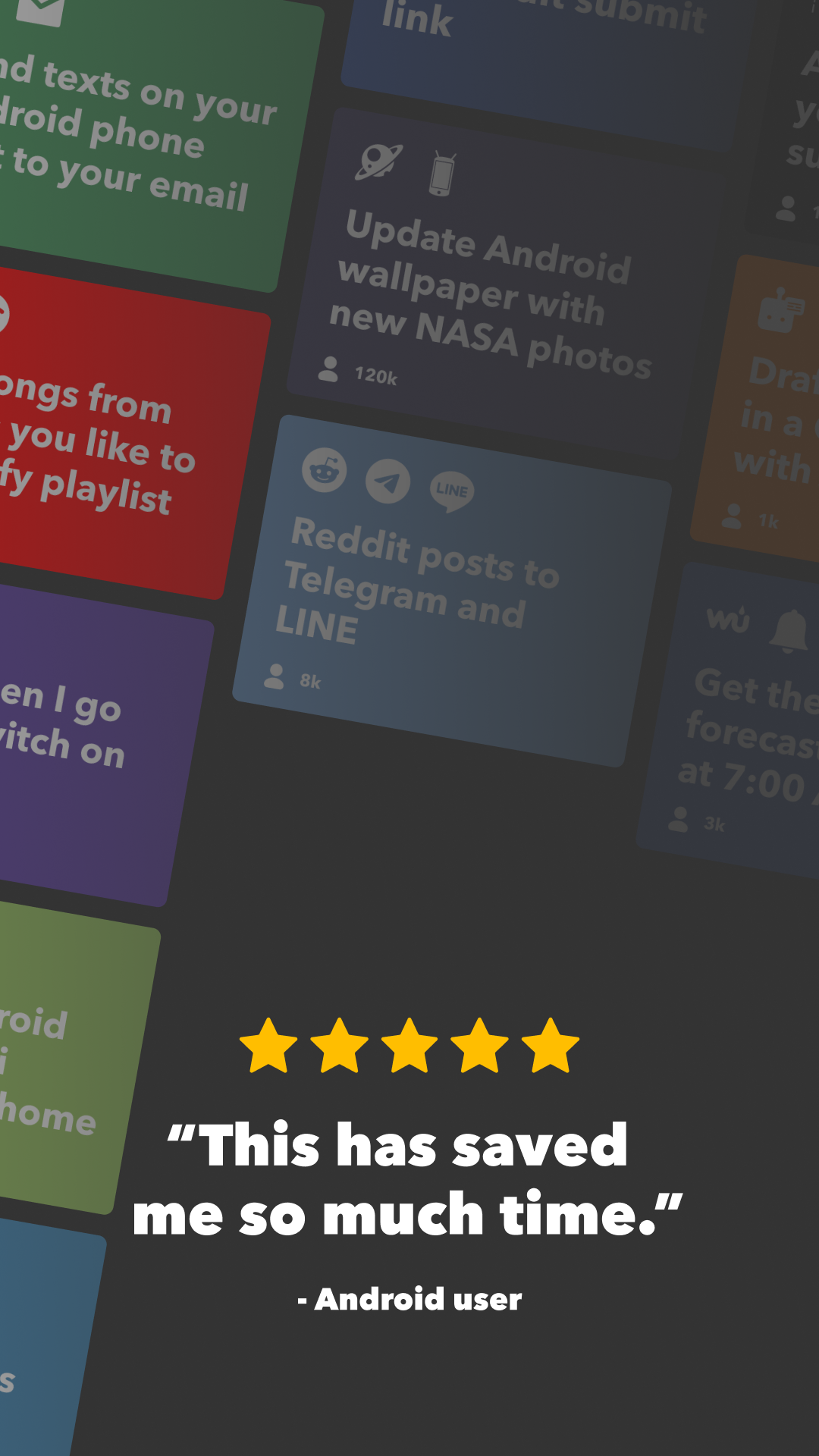 اسکرین شات 2 برنامه IFTTT - Automate work and home