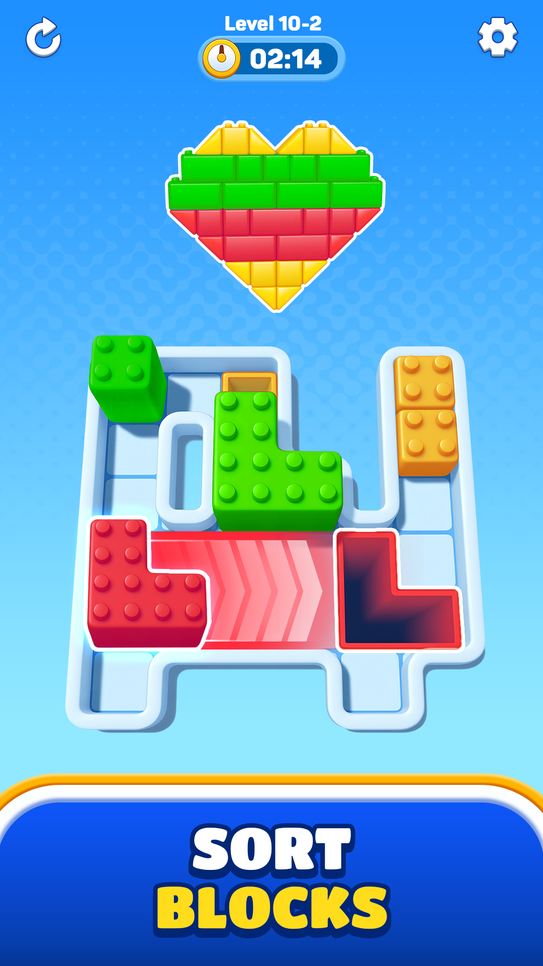 اسکرین شات 1 بازی Color Block Sort