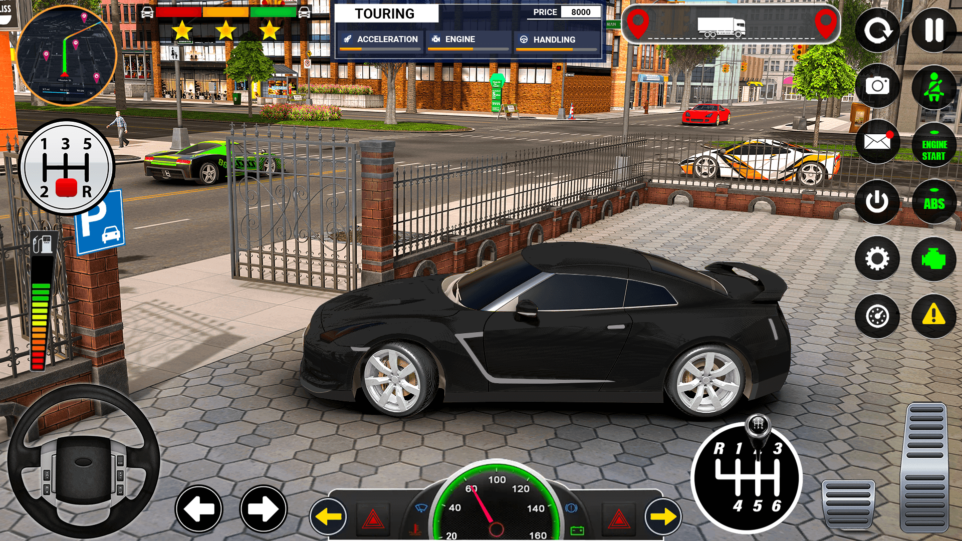 اسکرین شات 2 برنامه Real Car Parking - Car Games