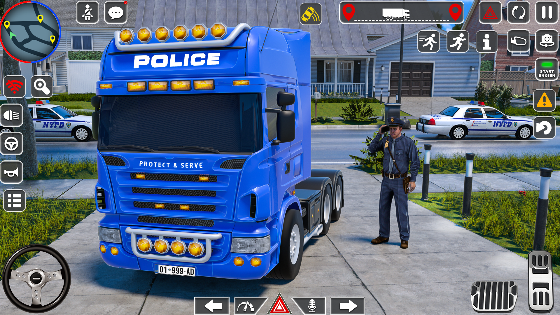 اسکرین شات 7 بازی Police Truck Driving Games 3D