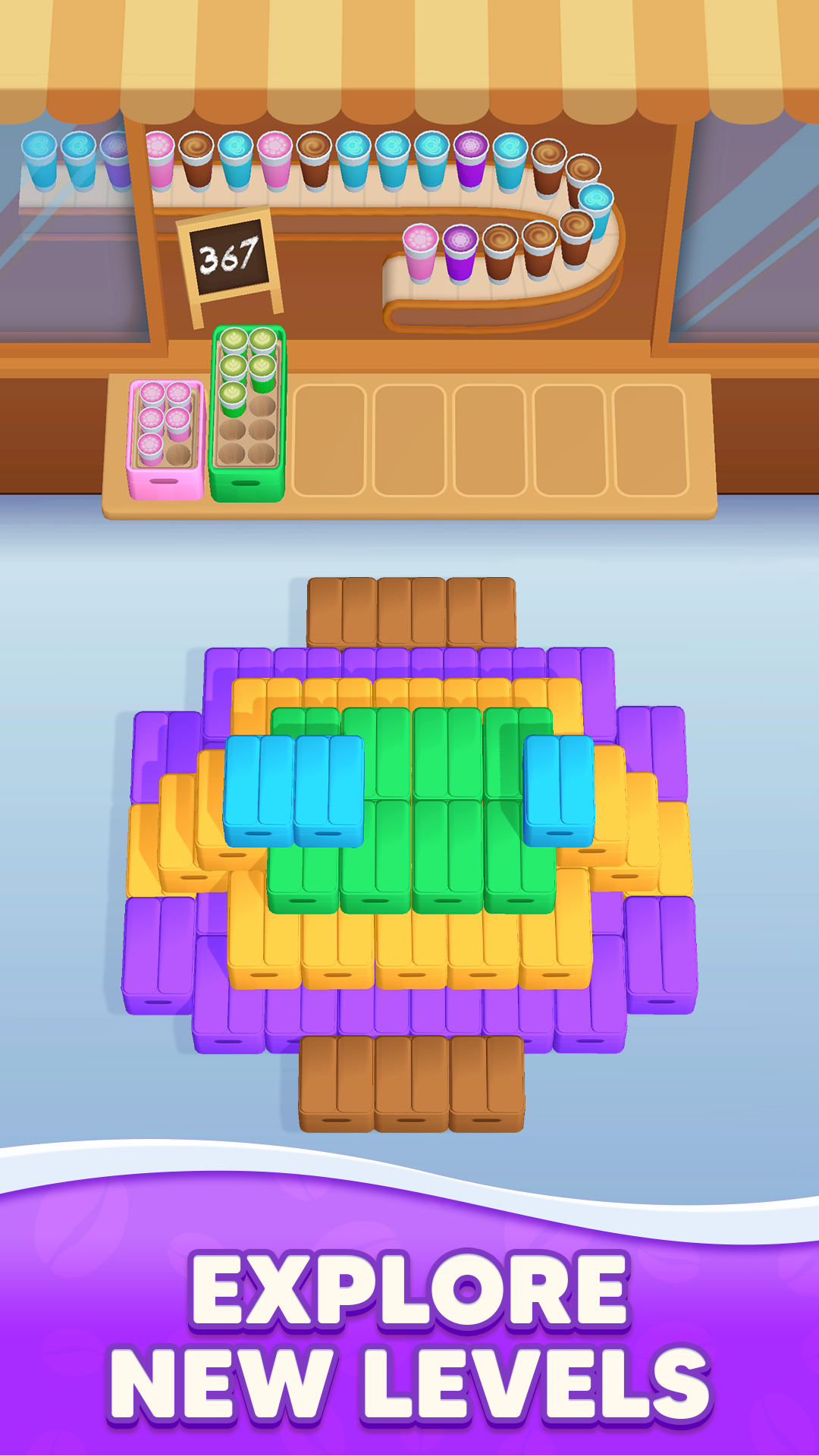اسکرین شات بازی Coffee Craze - Sorting Game 3