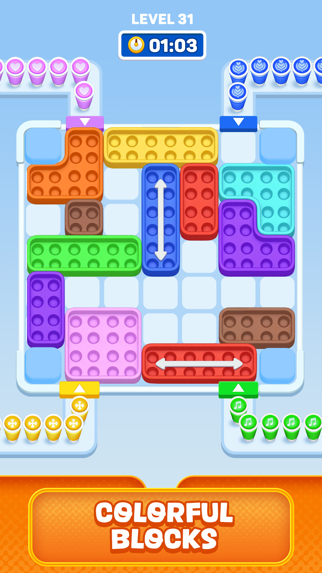 اسکرین شات 6 بازی Coffee Rush: Block Jam
