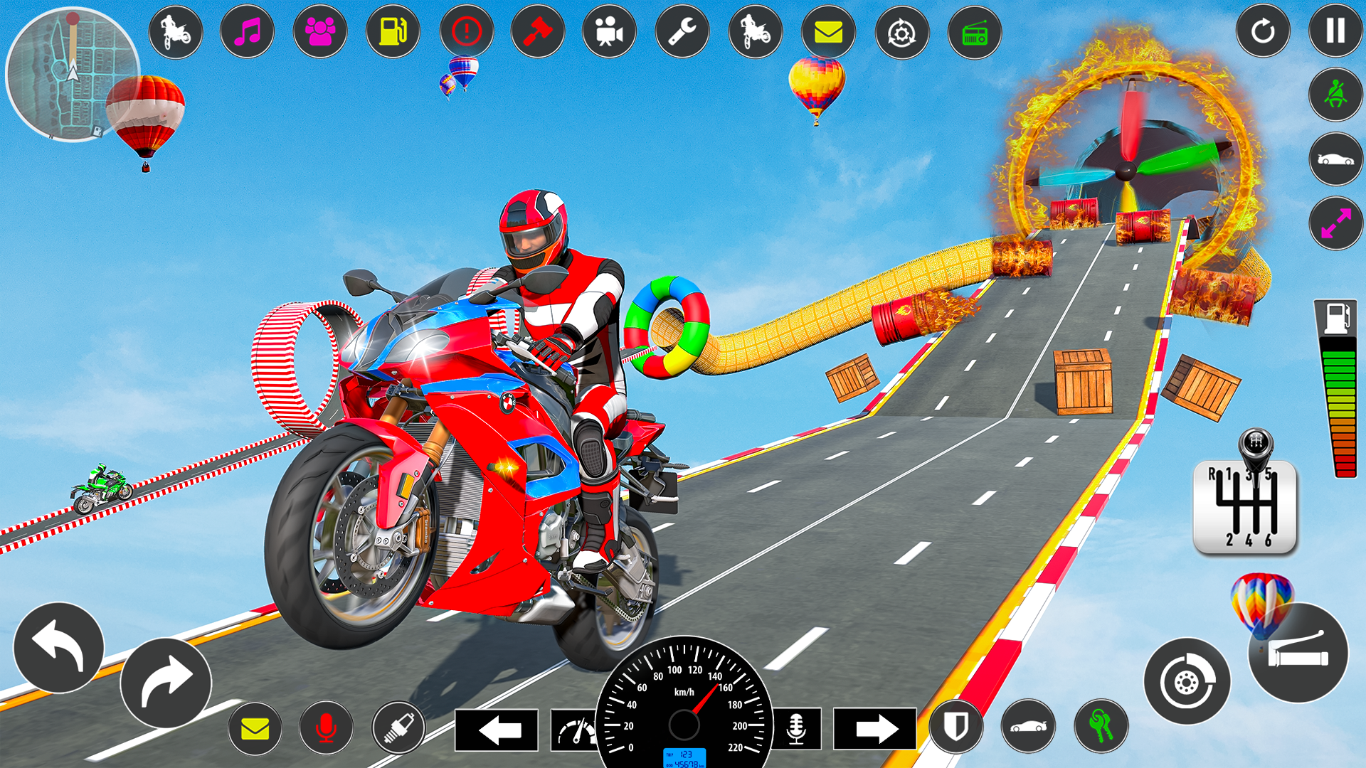 اسکرین شات 4 برنامه Mega Ramp Bike Stunt Games 3D