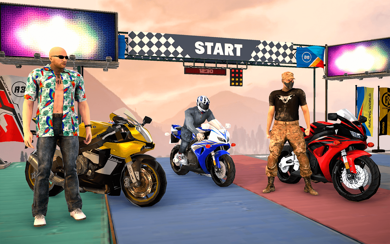 اسکرین شات 5 برنامه Mega Ramp Bike Stunt Games 3D