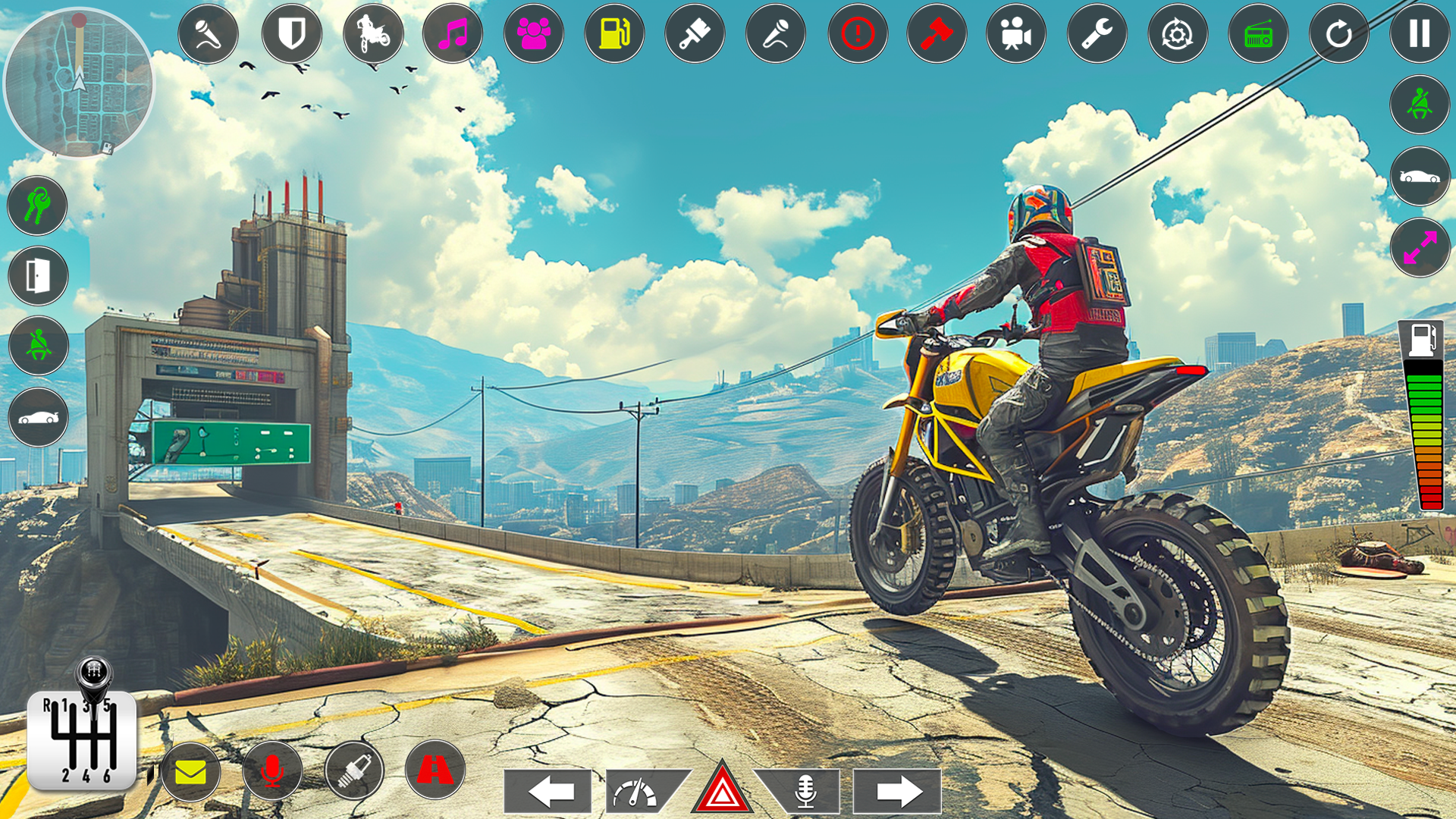 اسکرین شات 1 برنامه Mega Ramp Bike Stunt Games 3D