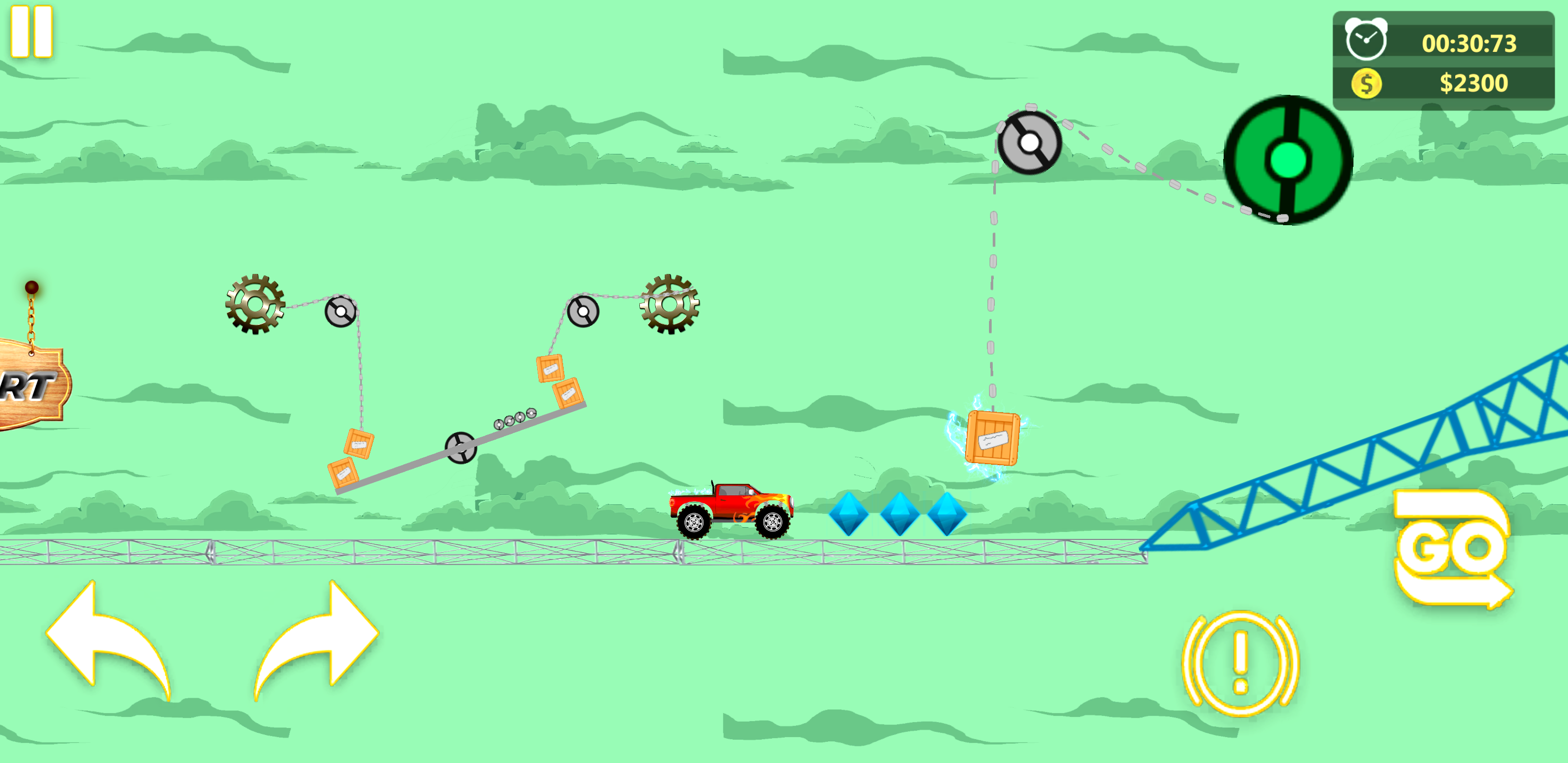 اسکرین شات 2 بازی Rope Bridge Racer Car Game