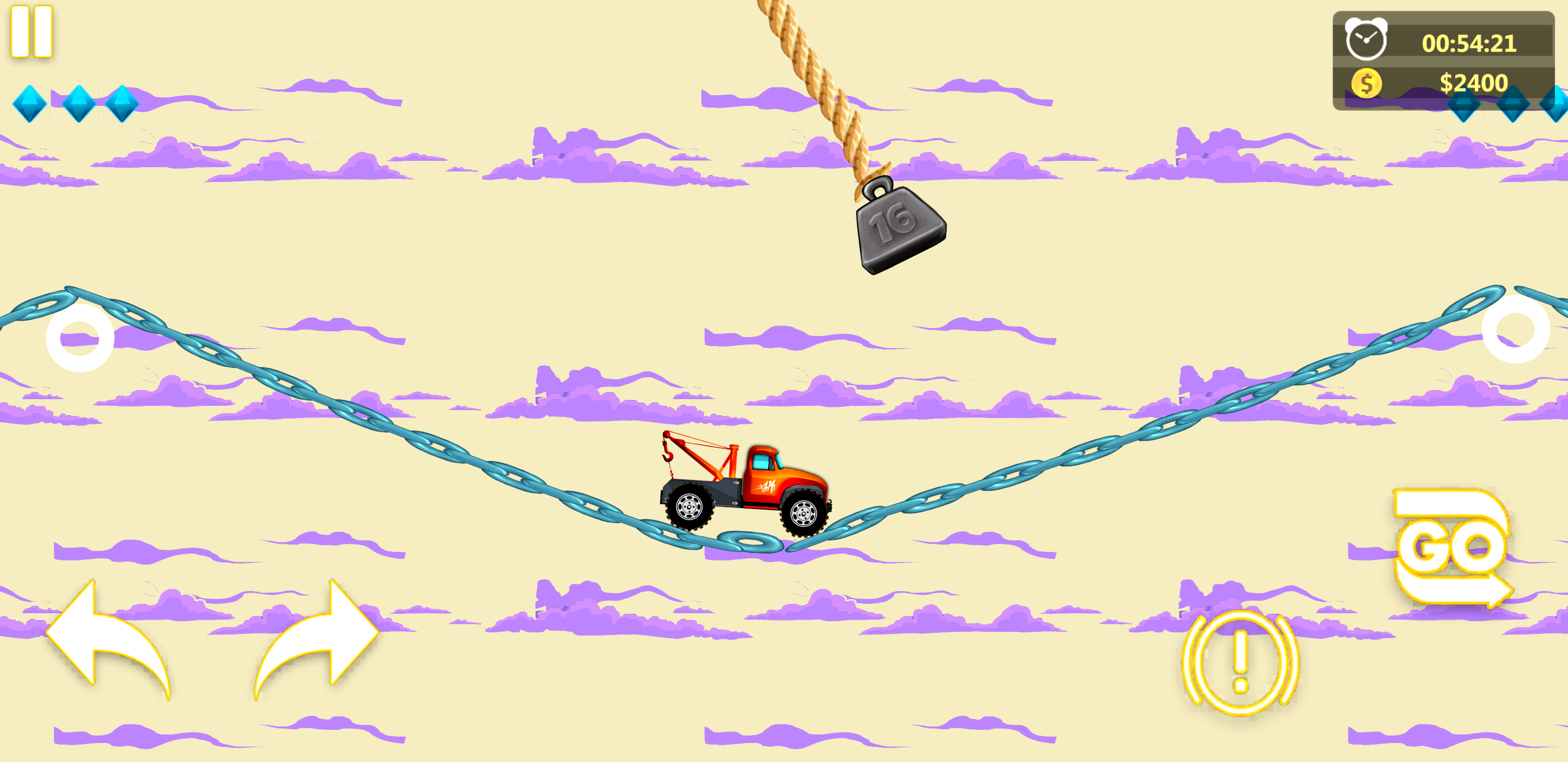اسکرین شات 3 بازی Rope Bridge Racer Car Game