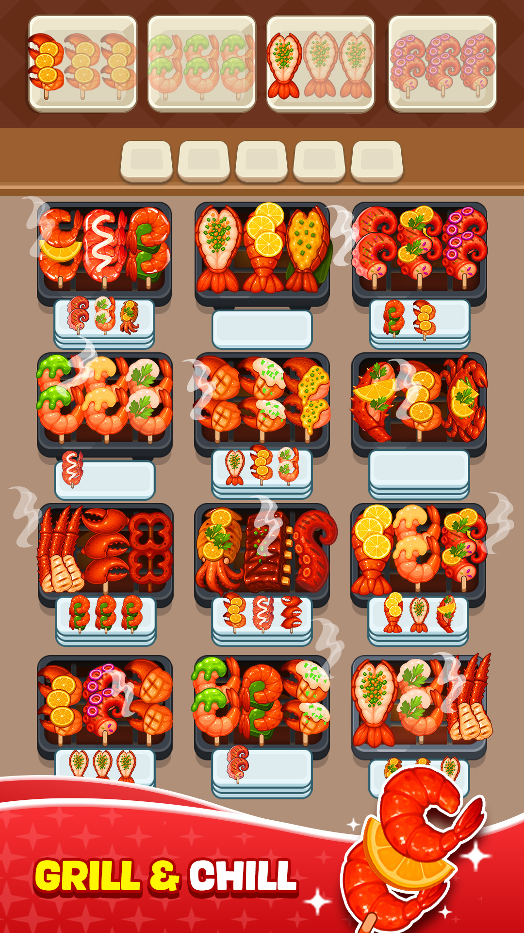 اسکرین شات 2 بازی Skewer Jam: Food Sort