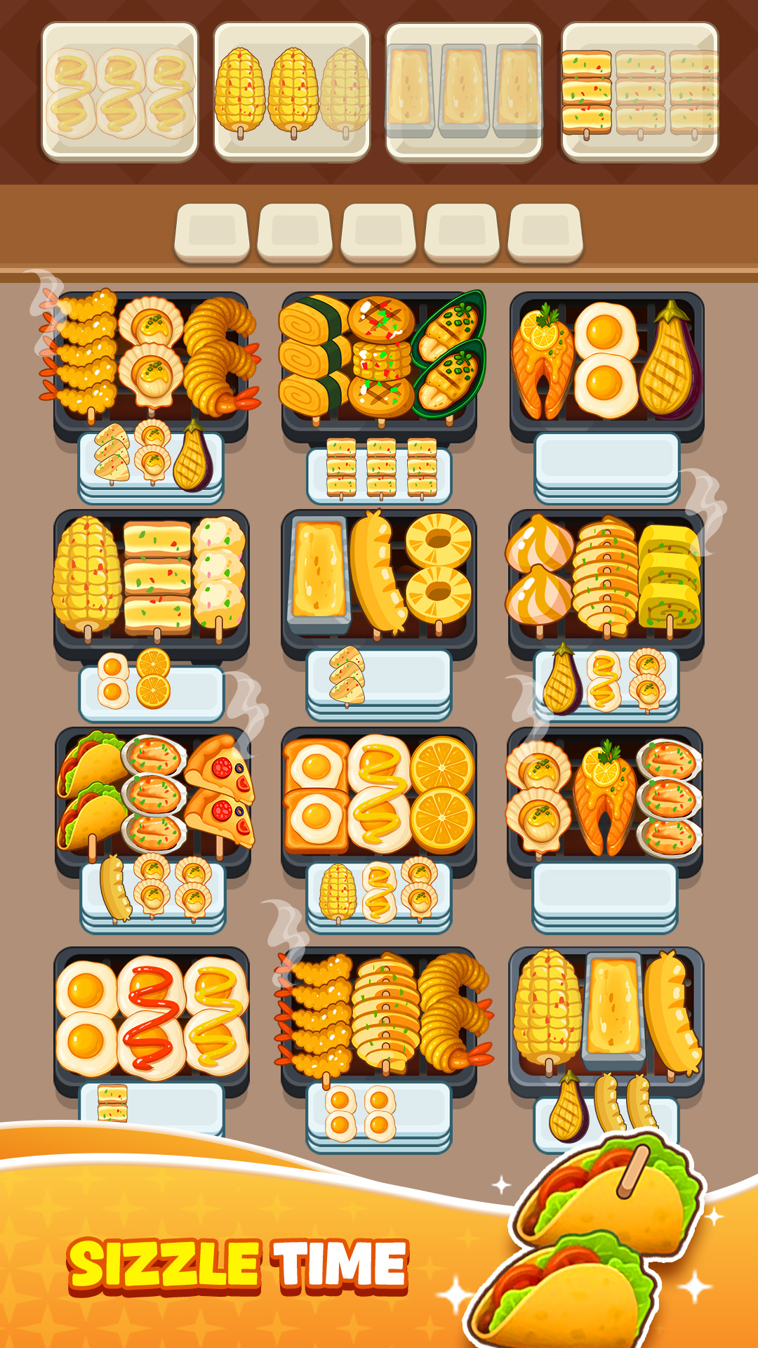 اسکرین شات 3 بازی Skewer Jam: Food Sort