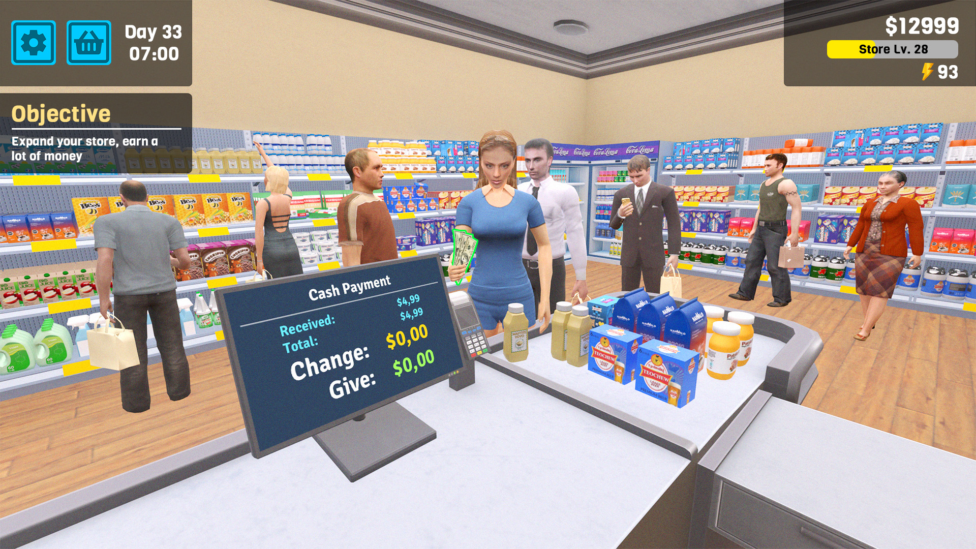 اسکرین شات 2 بازی Manage Supermarket Simulator