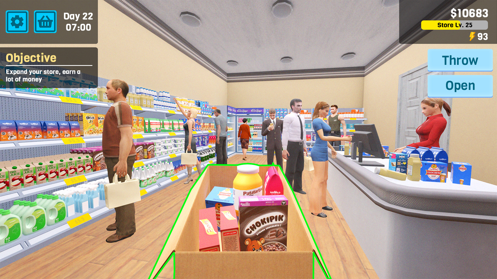 اسکرین شات 1 بازی Manage Supermarket Simulator