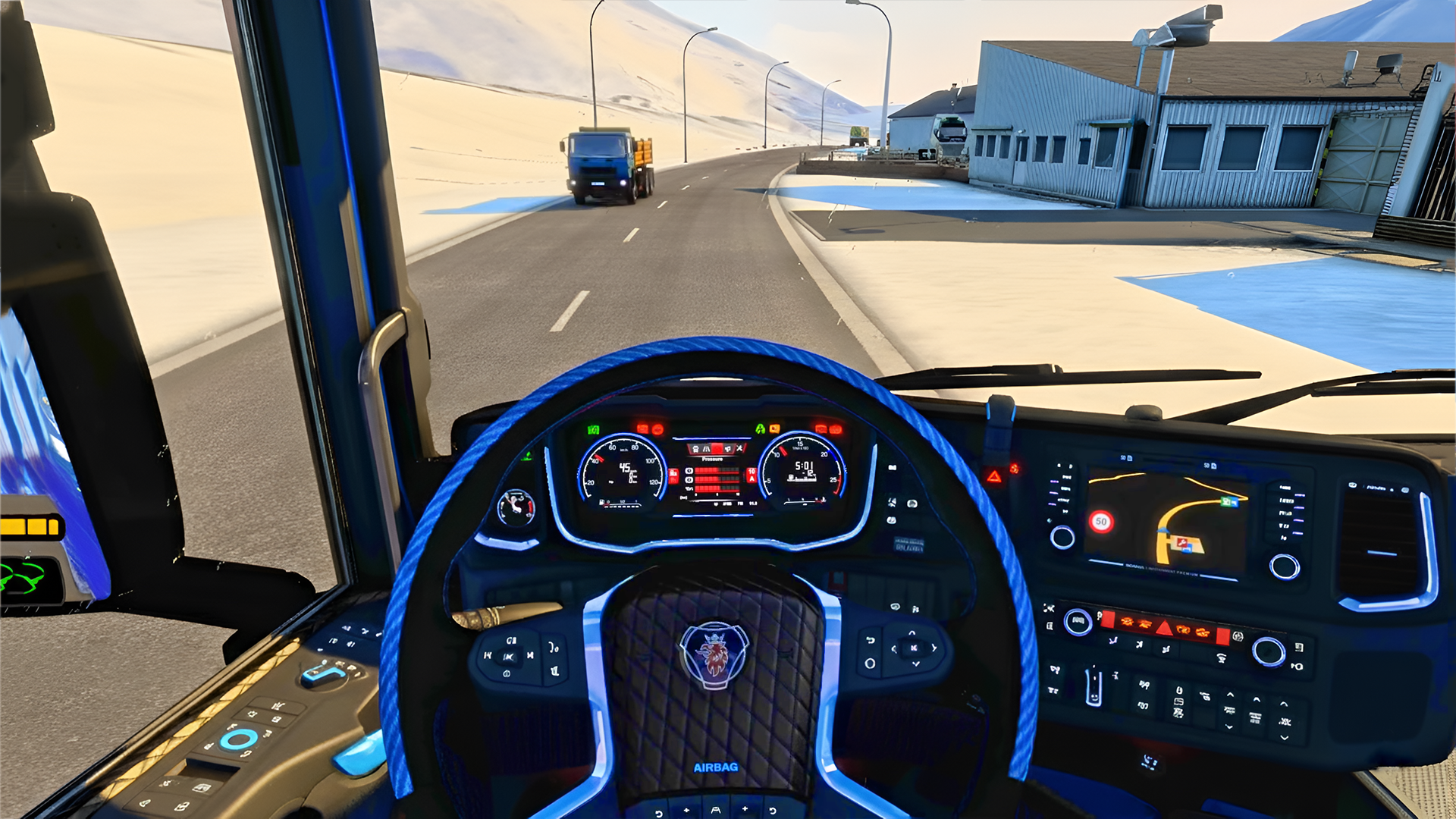 اسکرین شات 1 بازی Euro Truck Driving: Truck Game