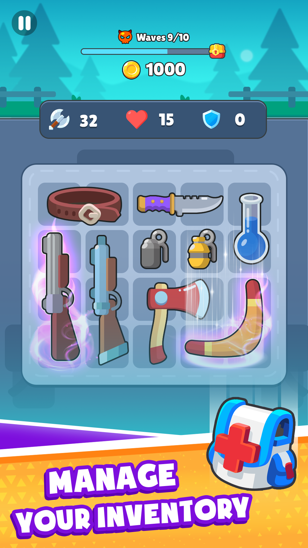 اسکرین شات 3 بازی Backpack Hero: Merge Weapon