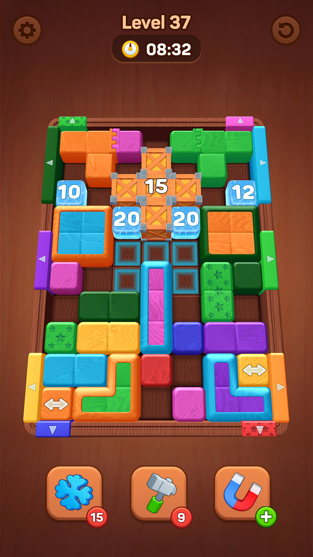 اسکرین شات بازی Wood Away, Block Jam 3