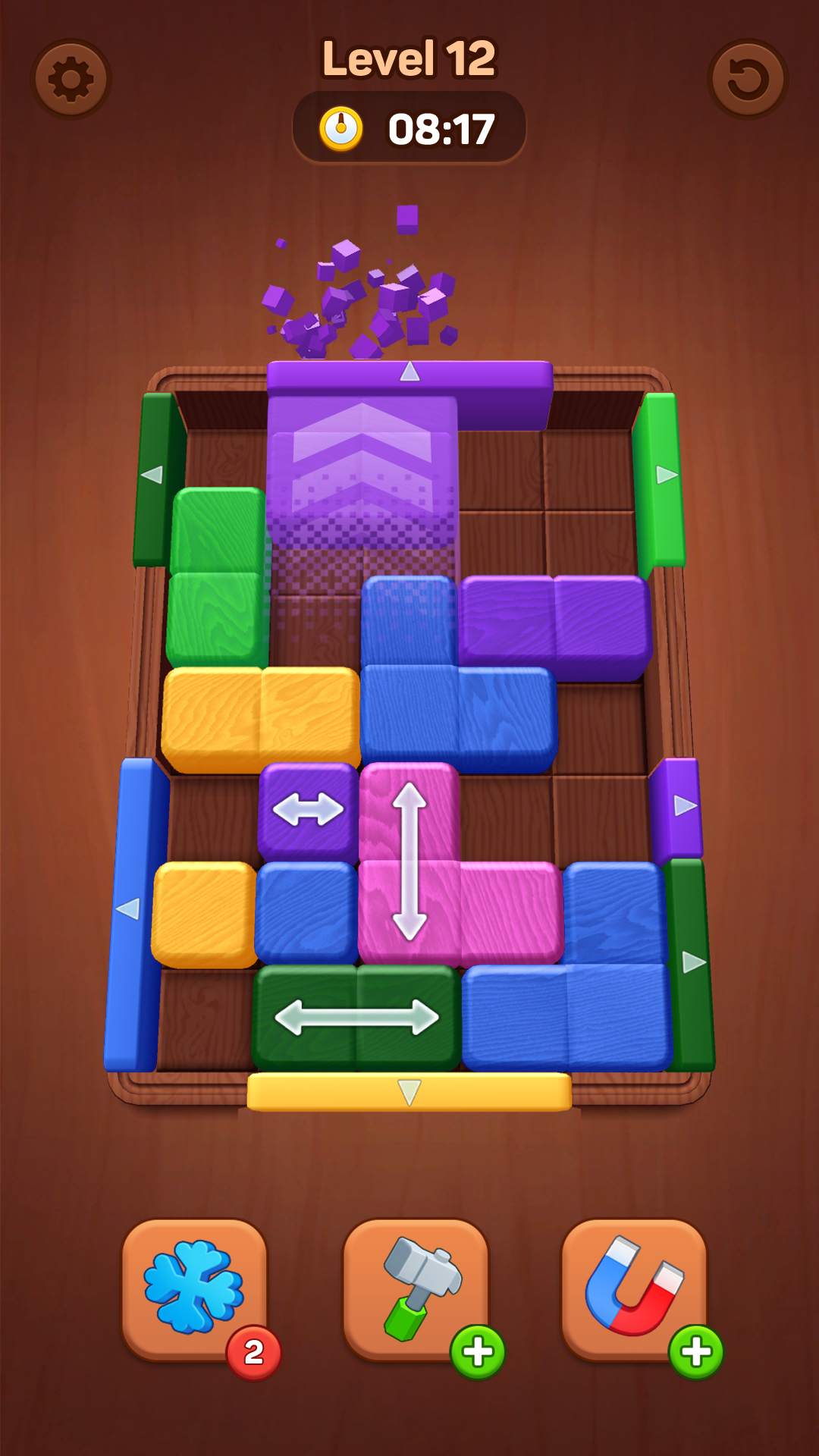 اسکرین شات بازی Wood Away, Block Jam 2