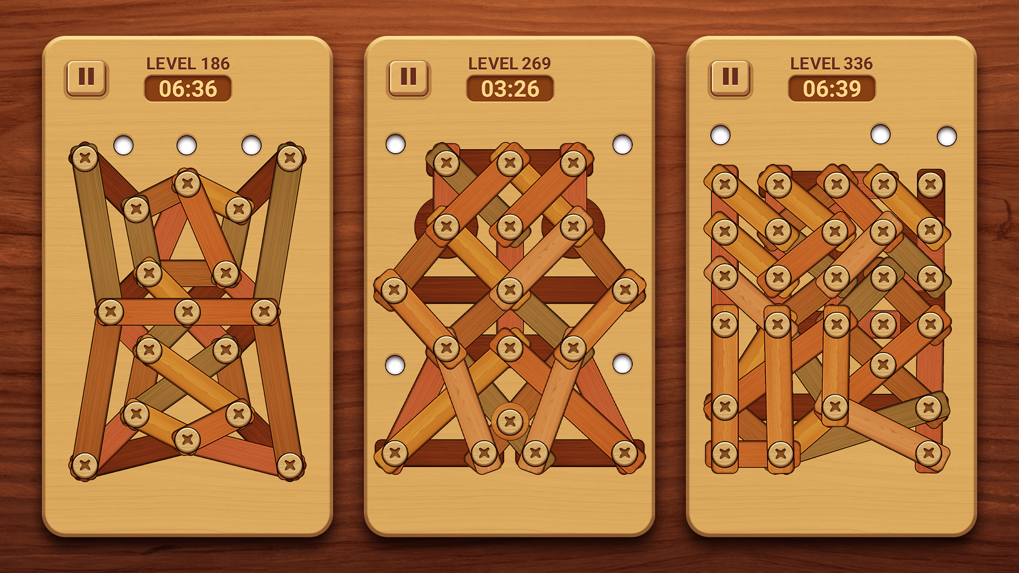 اسکرین شات 8 بازی Woodle - Wood Screw Puzzle