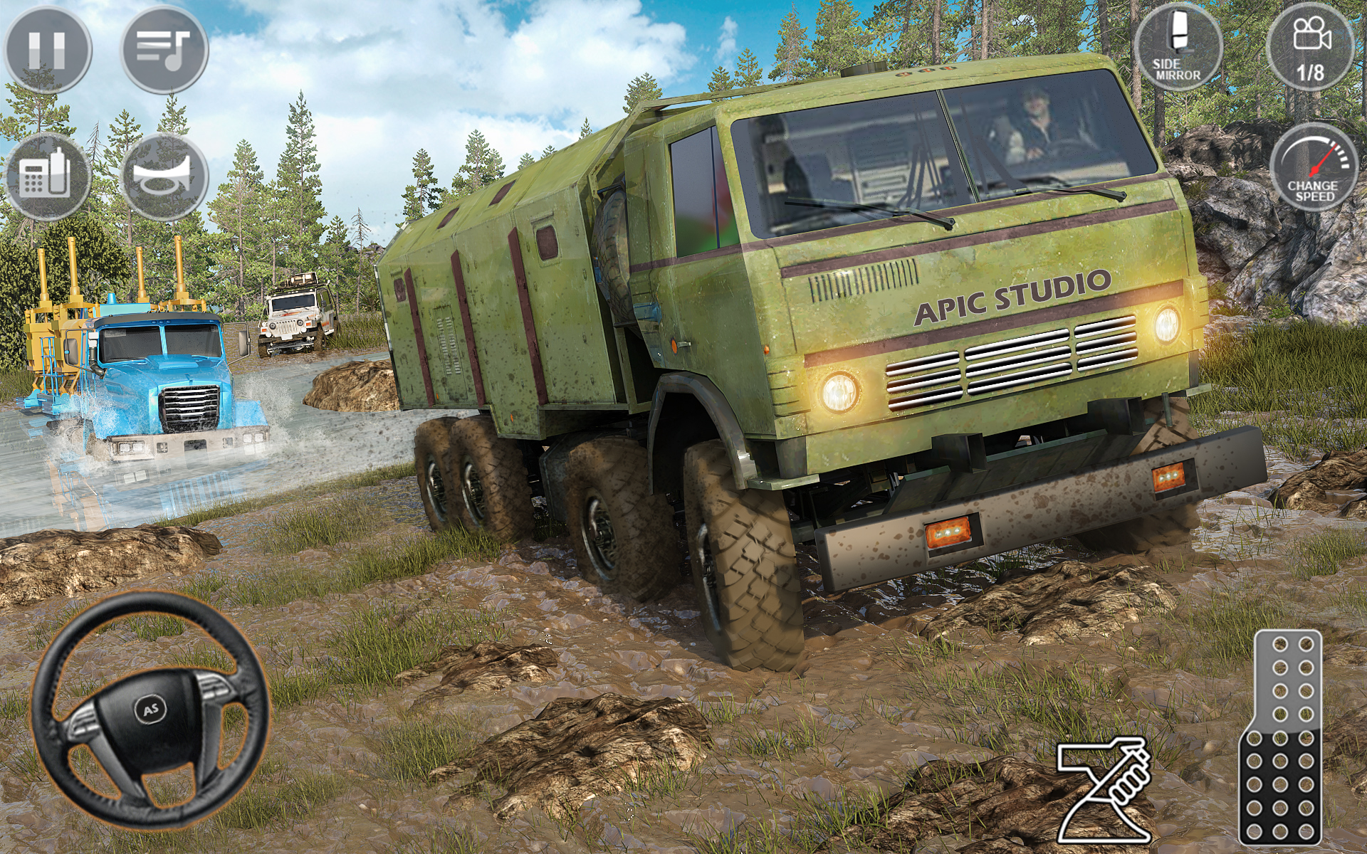 اسکرین شات 3 بازی Mud Truck Driving Games 3D