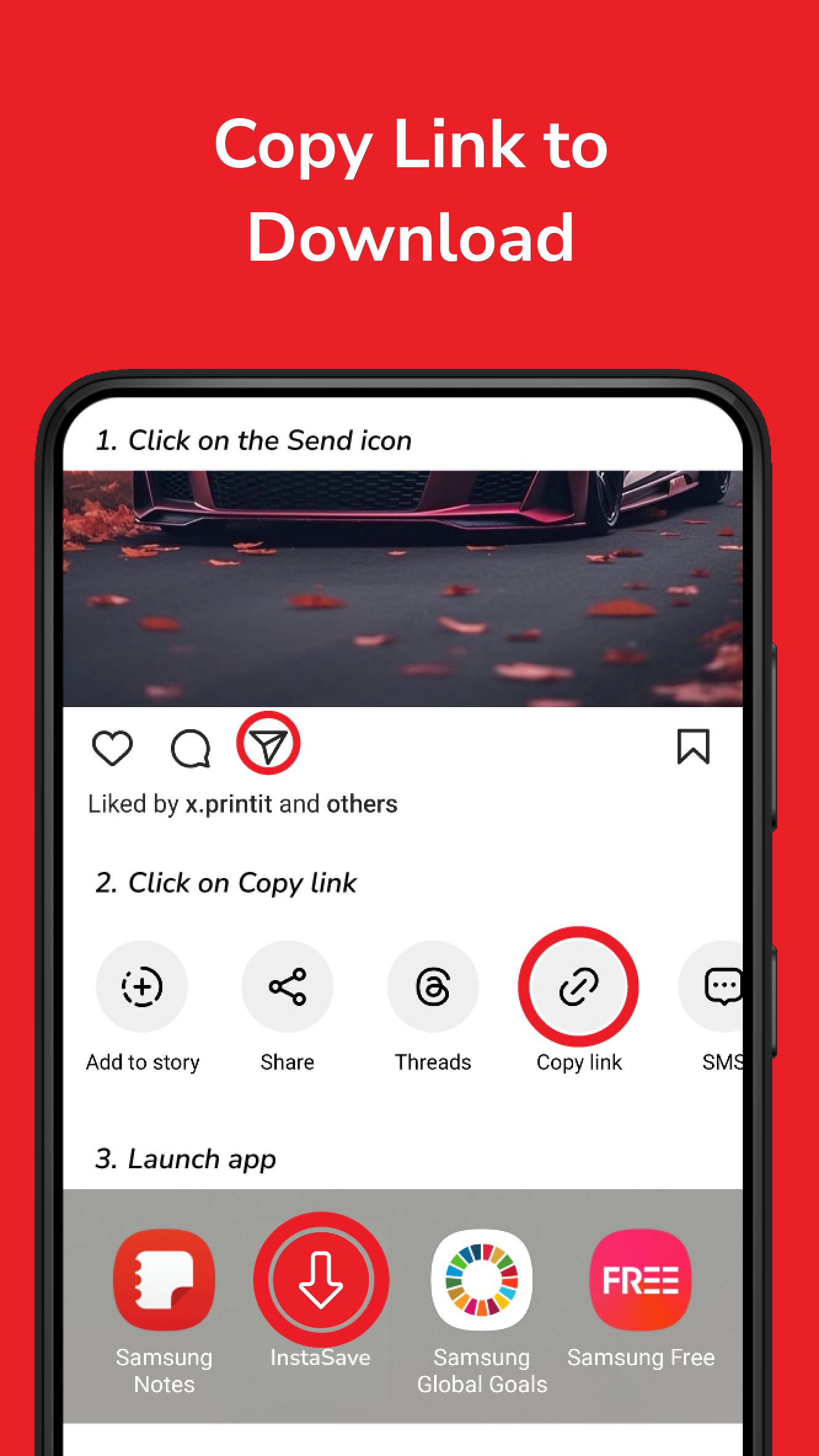 اسکرین شات 2 برنامه InstaSave Instagram Downloader
