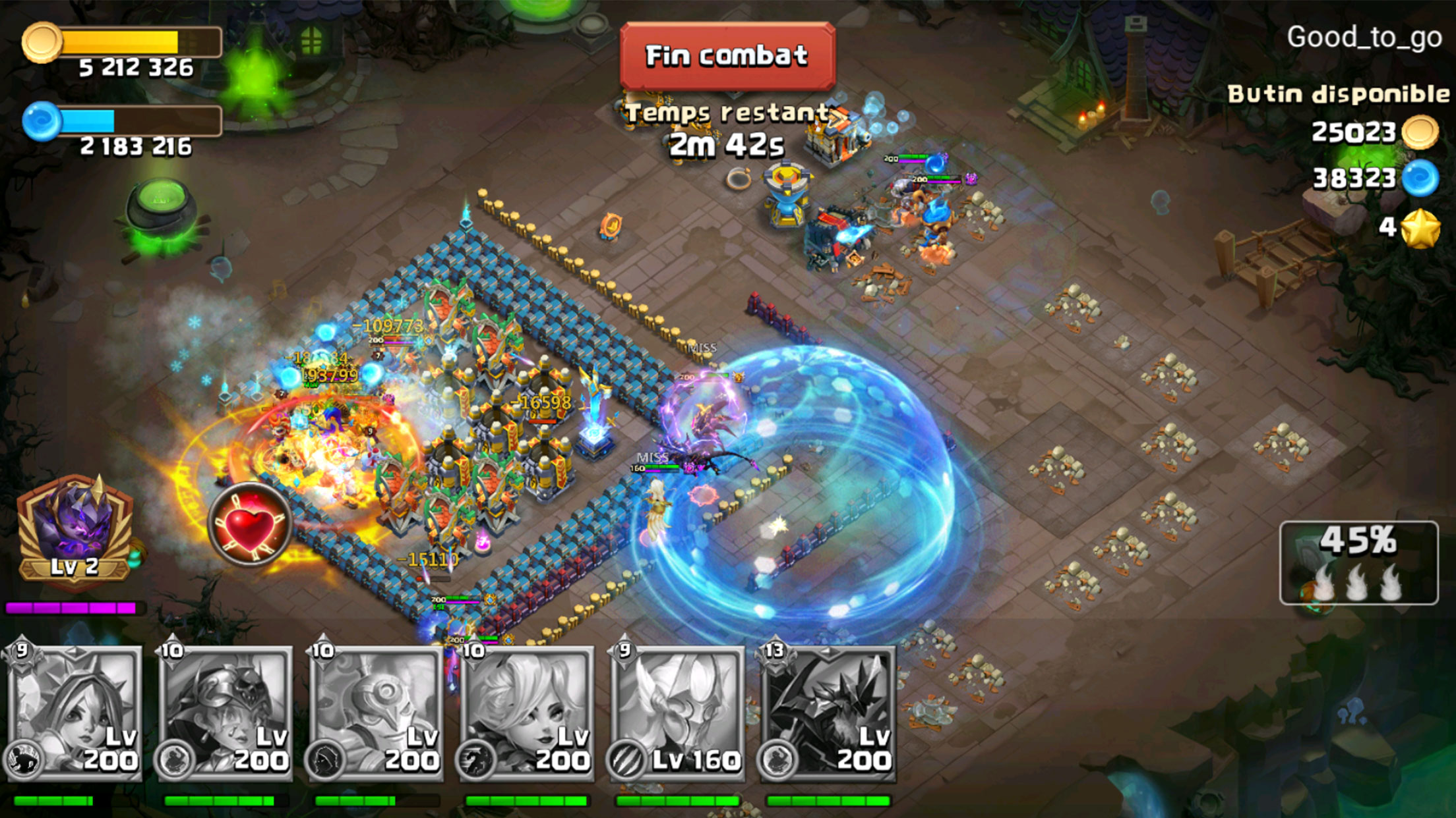 اسکرین شات 1 بازی Castle Clash: Roi du monde