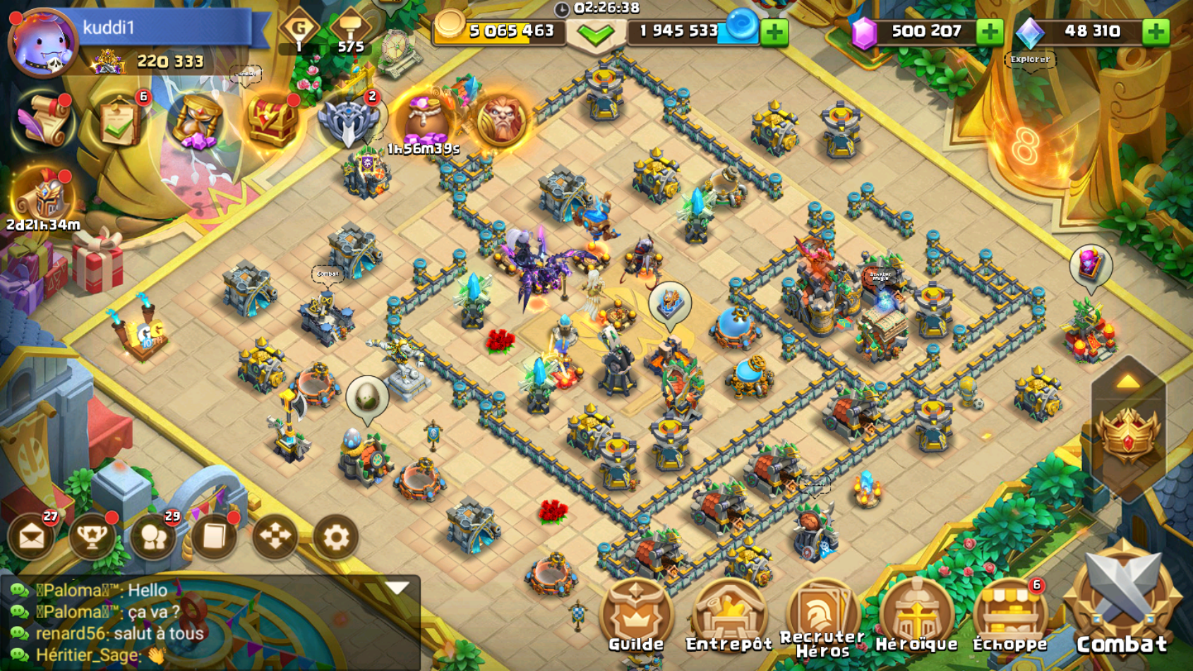 اسکرین شات 2 بازی Castle Clash: Roi du monde