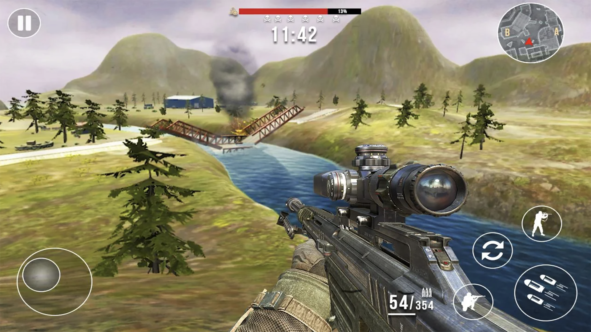 اسکرین شات 2 بازی War Gun Battle: Strike Fight