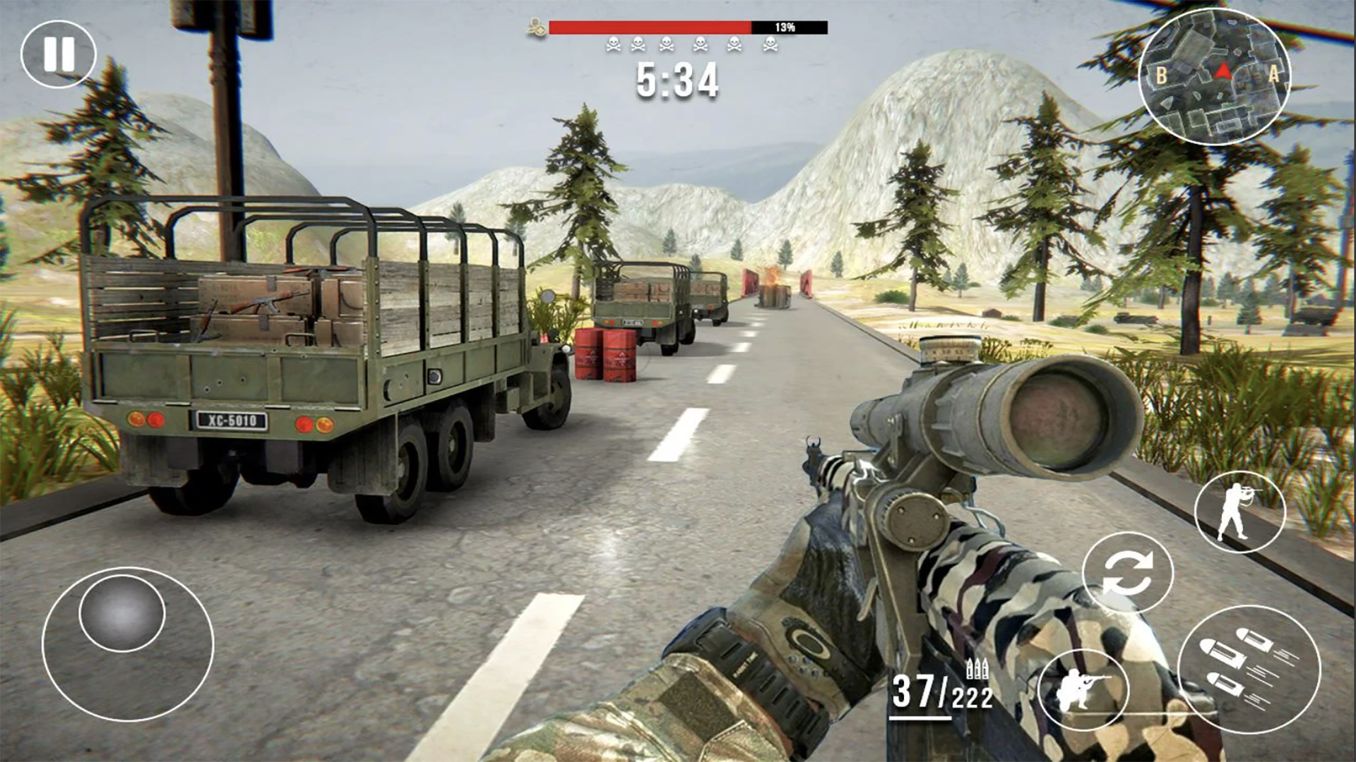 اسکرین شات 3 بازی War Gun Battle: Strike Fight