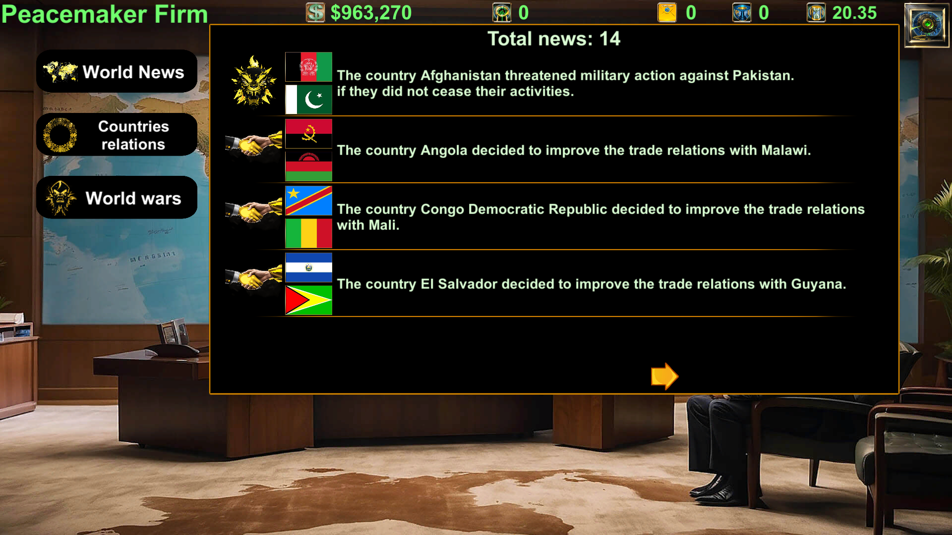 اسکرین شات 8 بازی World Diplomat