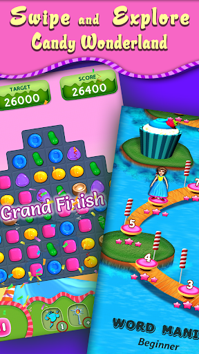 اسکرین شات 1 بازی Swiped Candy Geo