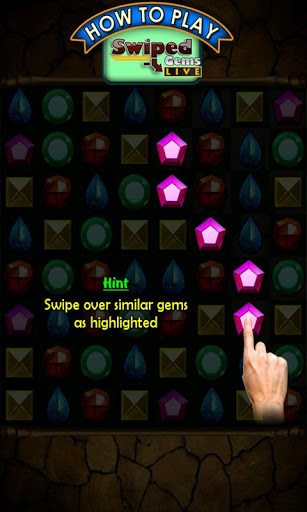 اسکرین شات 5 بازی Swiped Gems Live