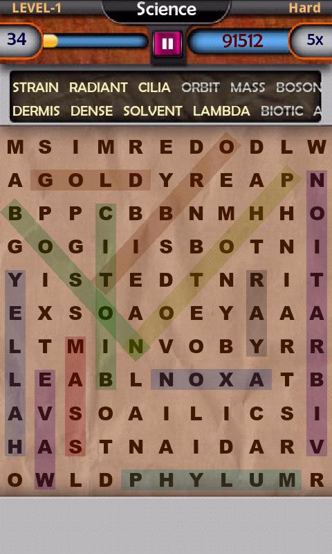 اسکرین شات 3 بازی Word Swipe : Word Search