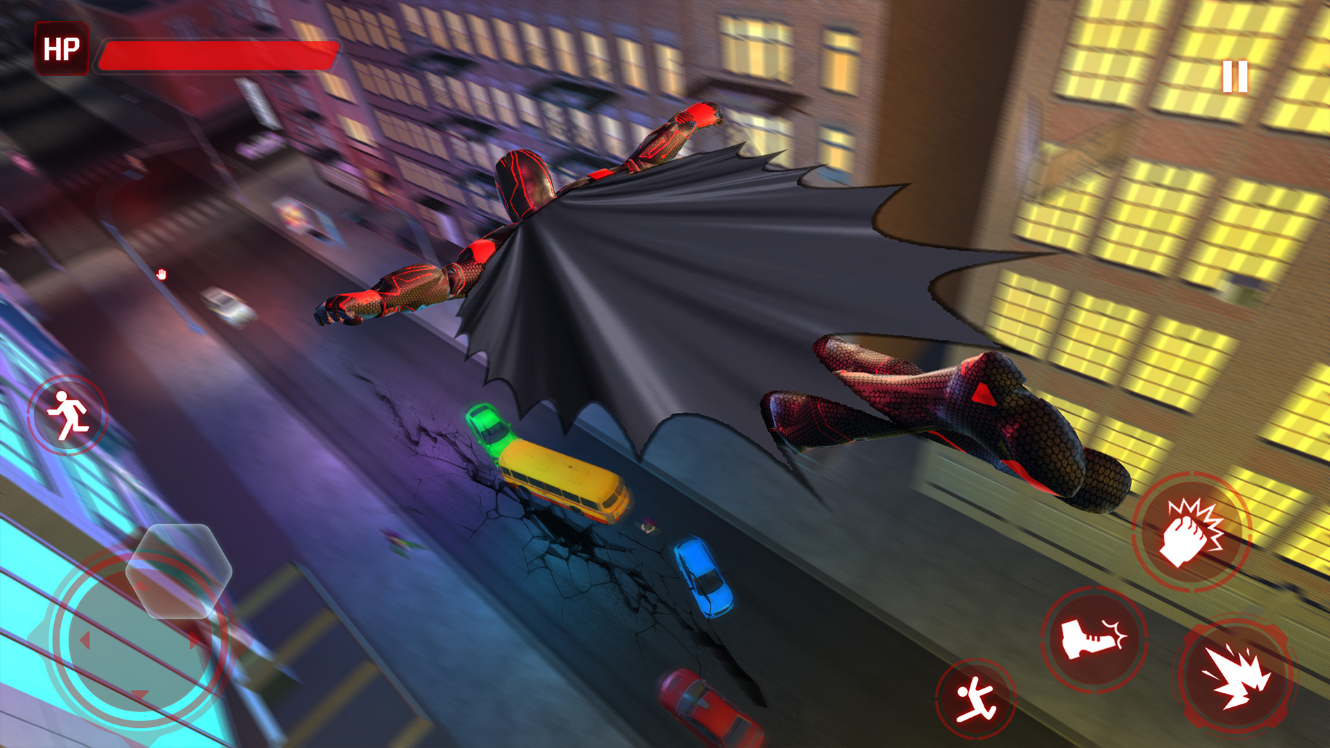 اسکرین شات 2 بازی Flying Bat Car Transform Robot
