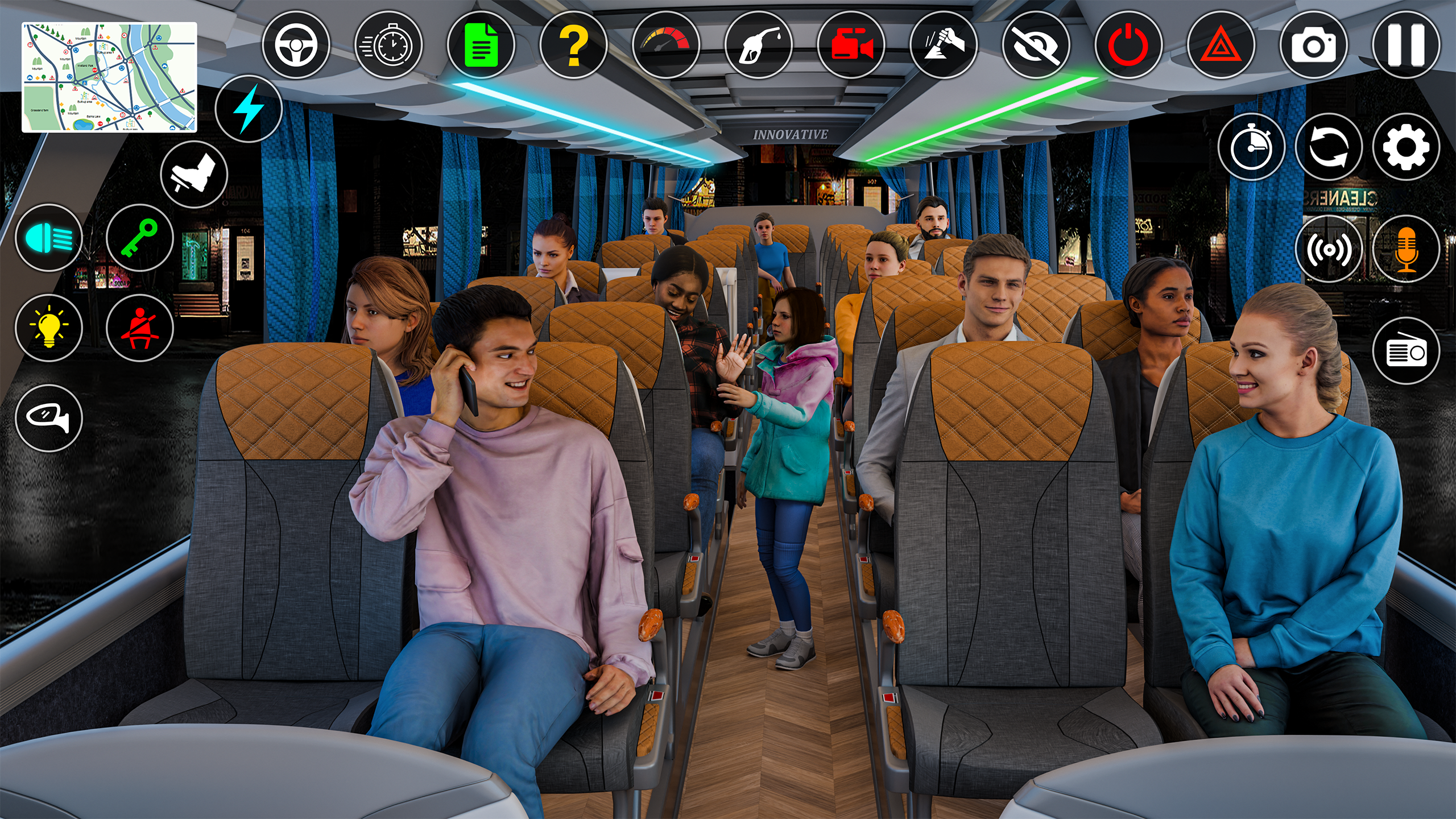 اسکرین شات 3 بازی Bus Simulator - 3D Bus Games