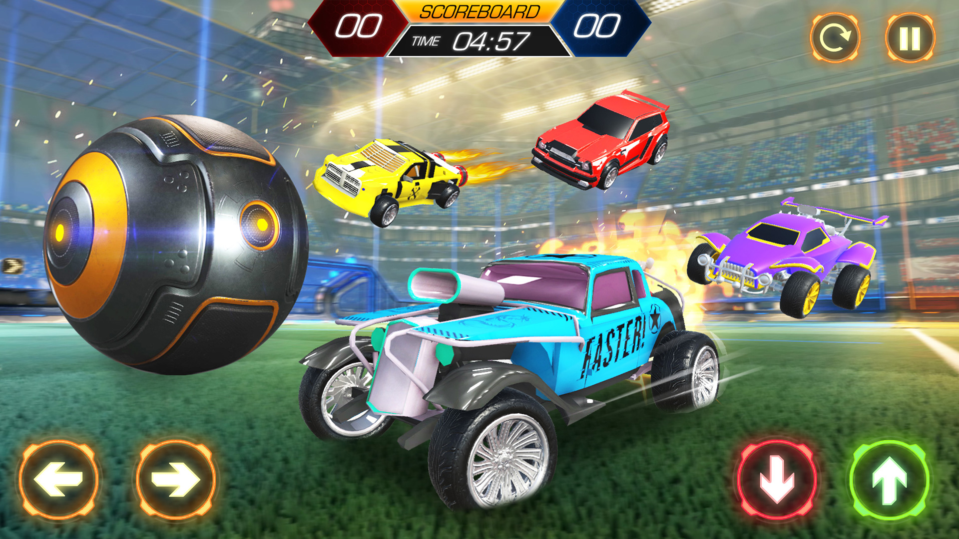 اسکرین شات 3 بازی Rocket Car Ball Football Games