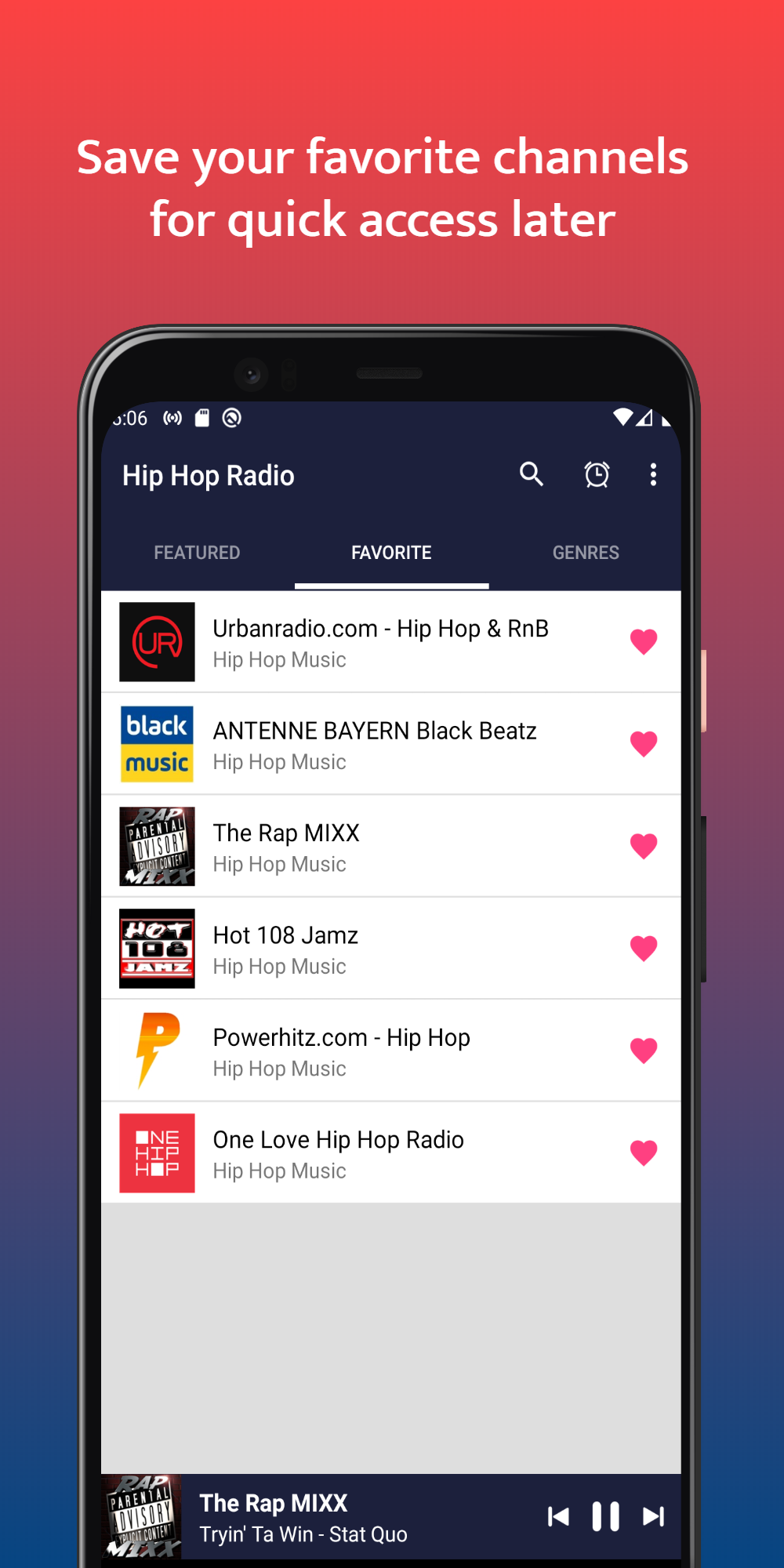 اسکرین شات 3 برنامه HIP HOP RADIO - Rap, R&B Music