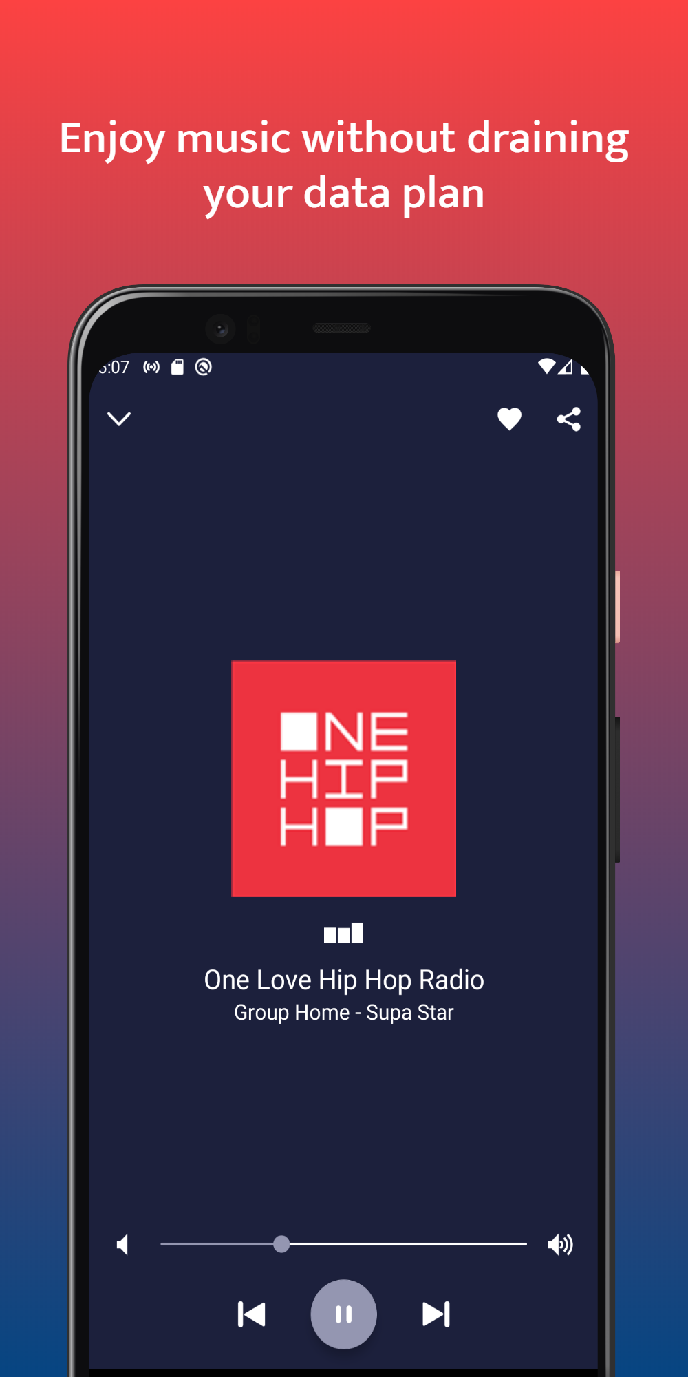 اسکرین شات 2 برنامه HIP HOP RADIO - Rap, R&B Music