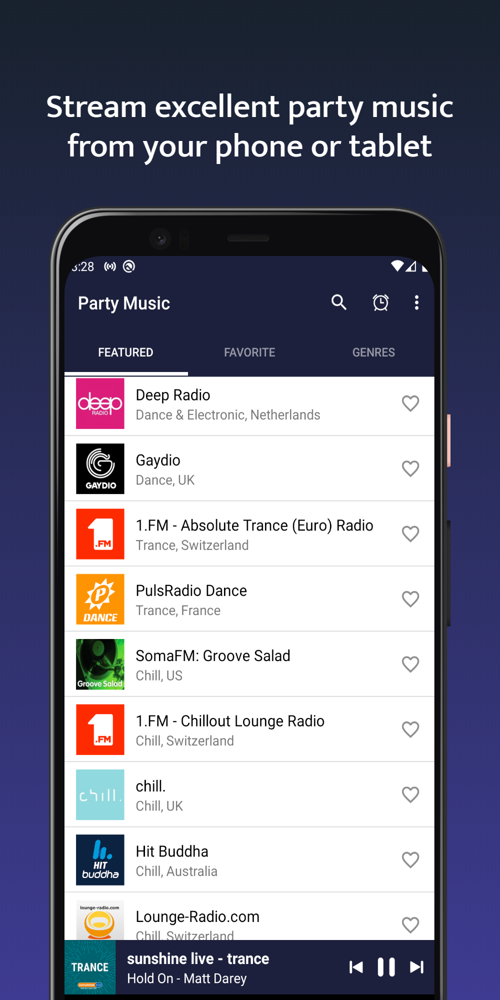 اسکرین شات 5 برنامه Party Music Radio