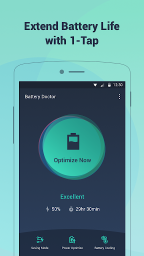 اسکرین شات 1 برنامه Battery Doctor-Battery Life Saver & Battery Cooler
