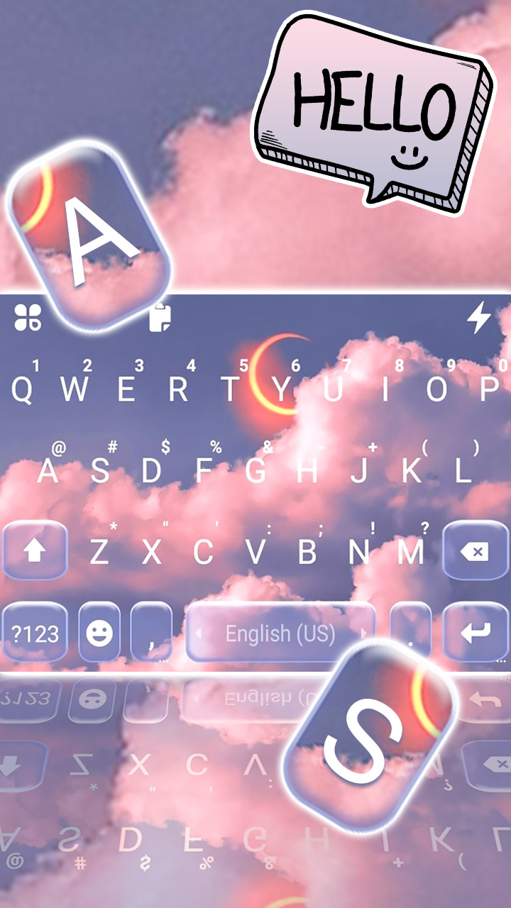 اسکرین شات 2 برنامه Aesthetic Clouds Theme