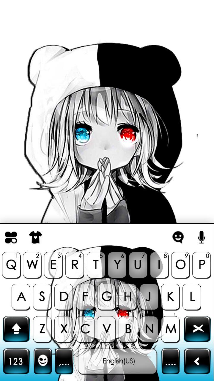 اسکرین شات 5 برنامه Angel Devil Girl Keyboard Theme