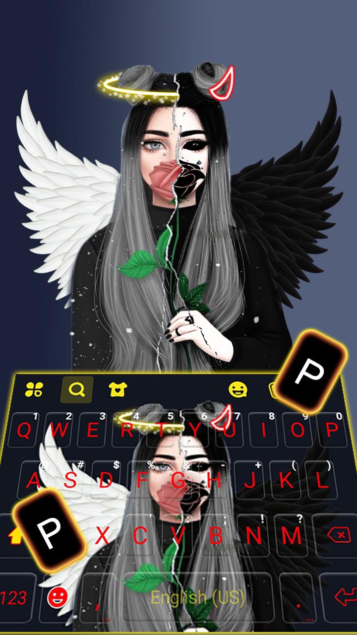 اسکرین شات 3 برنامه Angel Devil Keyboard