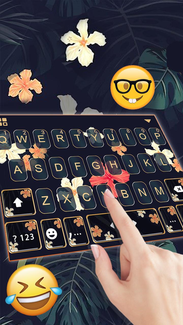 اسکرین شات 2 برنامه Autumn Floral Keyboard Theme